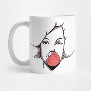 Woman Bubble Gum Mug